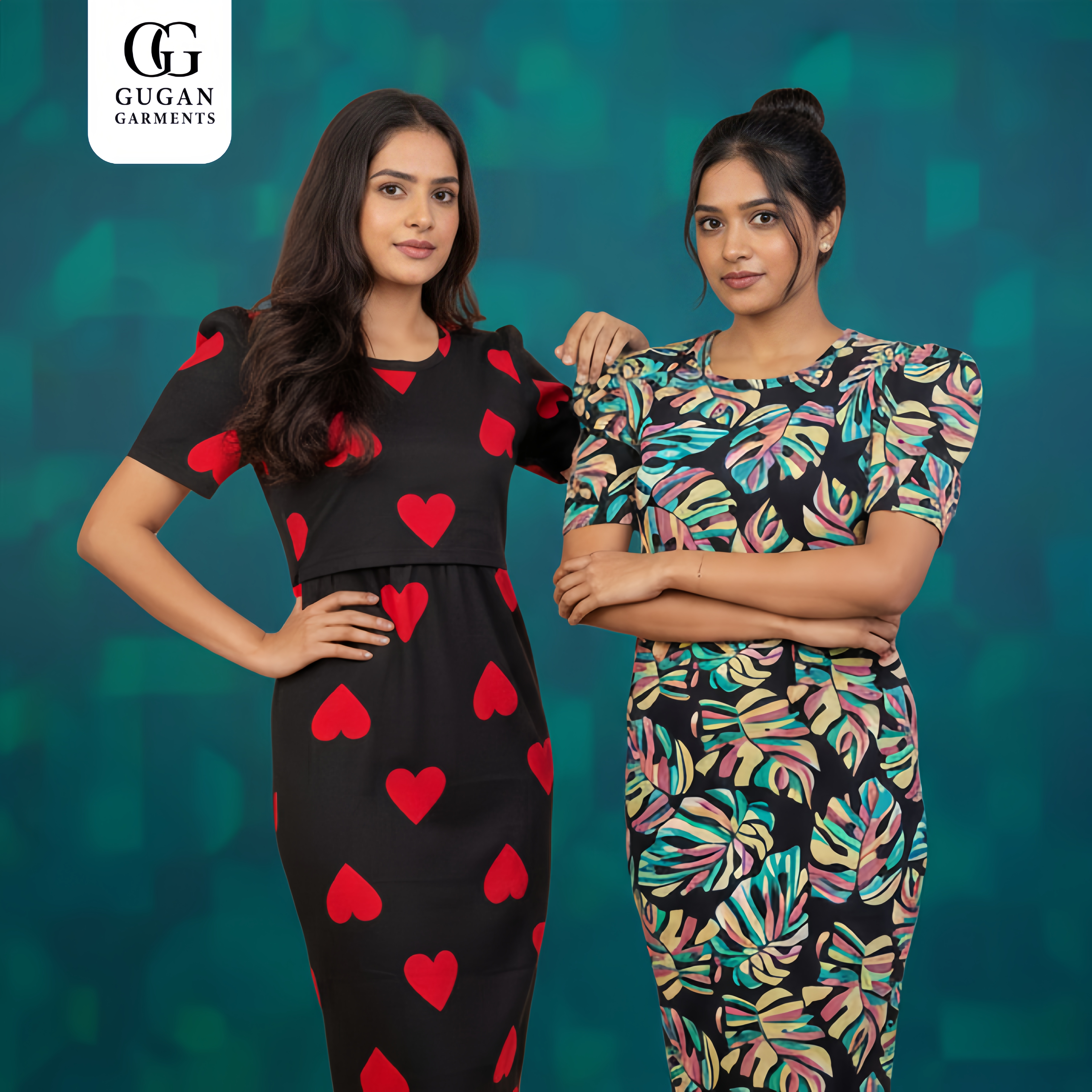 Feeding Pretty Florals Top & Pyjama in Mustard Yellow - Rayon